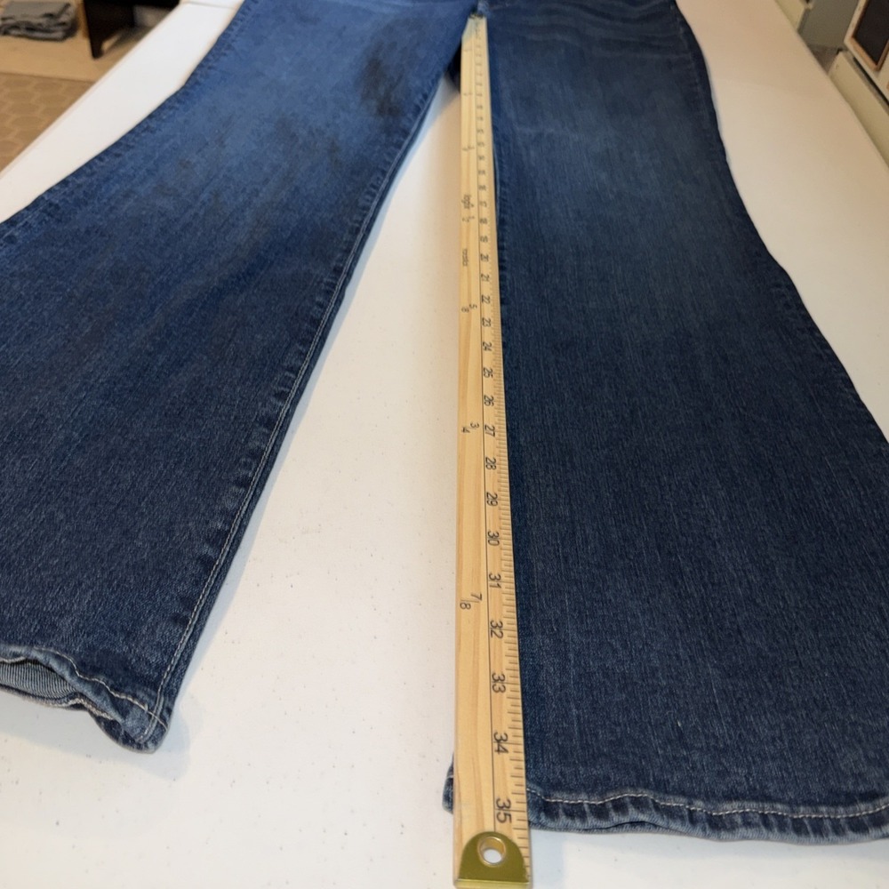 Madewell The Perfect Vintage Flare Jeans Zipper Pocket Denim USA Size 30 /10 T - Picture 7 of 10